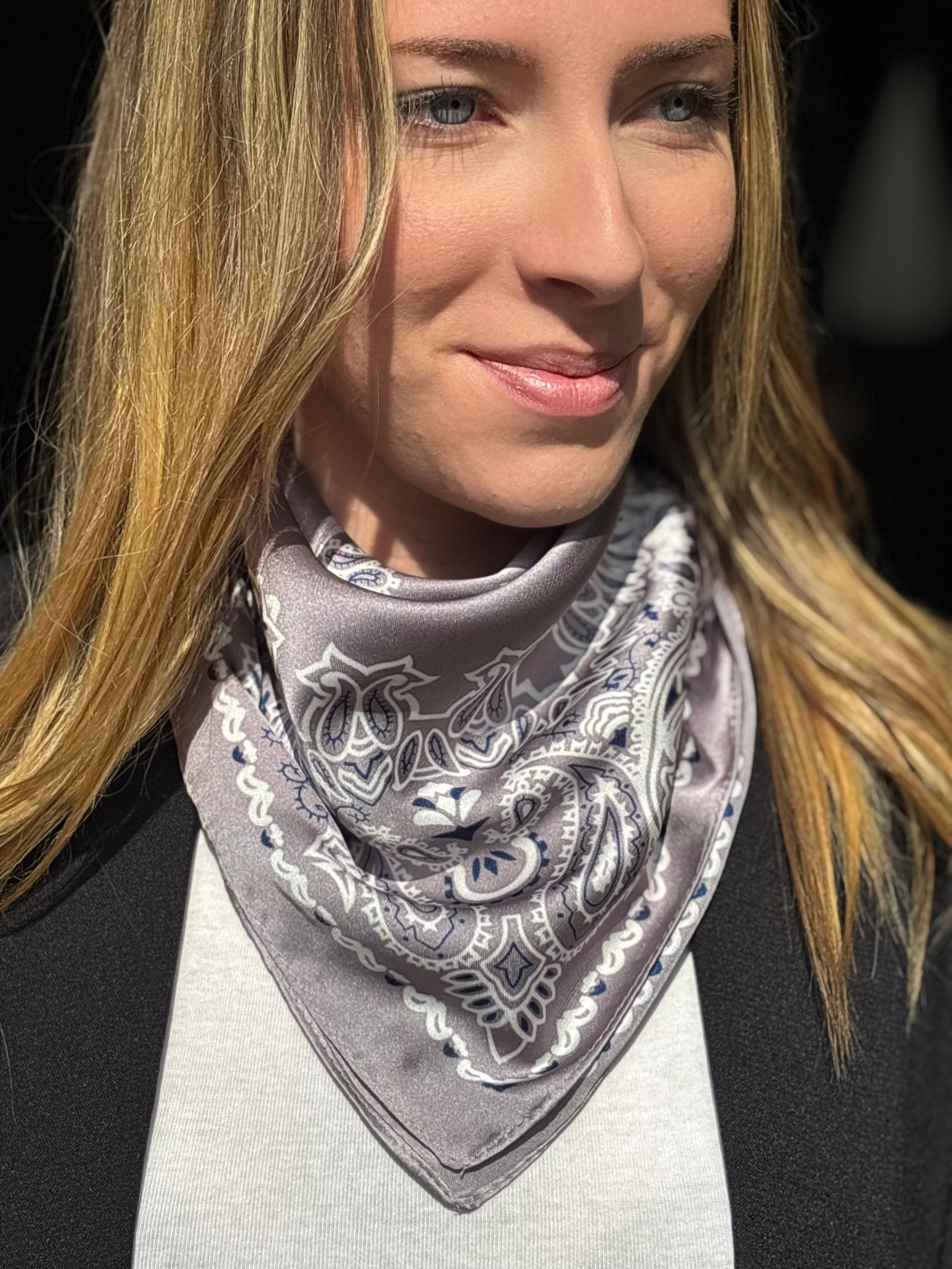 Carré bandana - gris